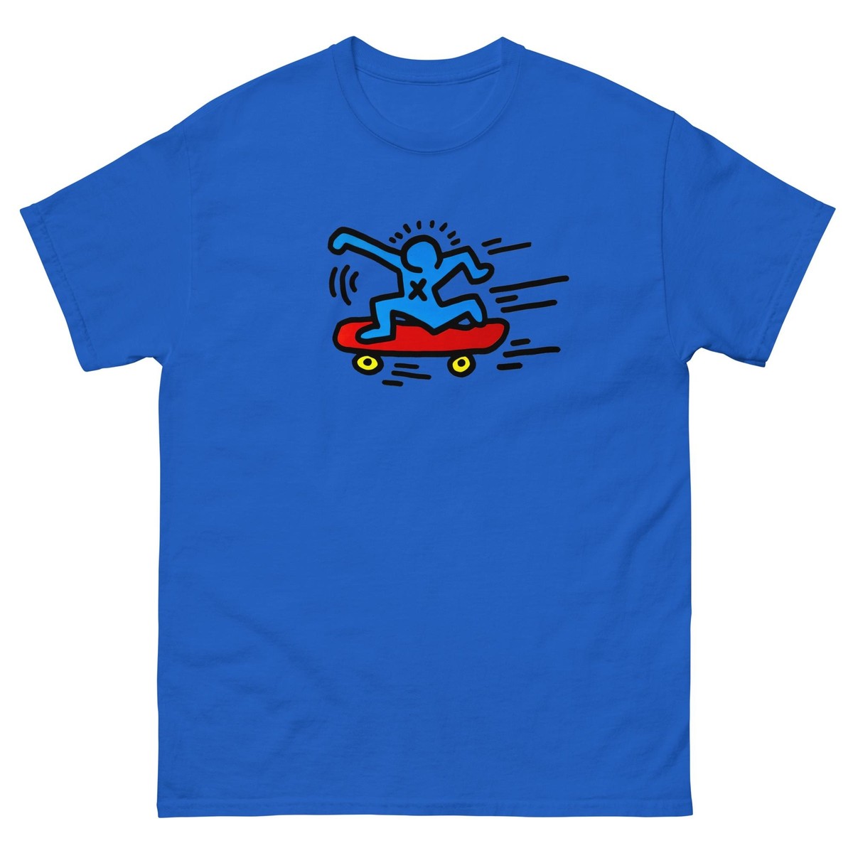 keith haring skateboarder t shirt vintage 80s tee | eBay