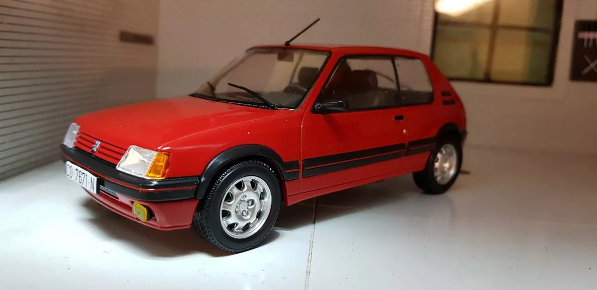 1:24 Peugeot 205 GTi Red 1988 Diecast 1.9 Very Detailed Car Salvat gti |  eBay