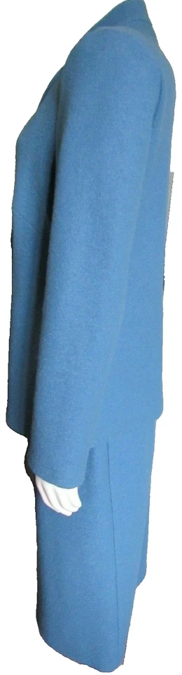 GEIGER Austria Para Mujer M/L EU 38 Lana Hervida 2 Piezas Falda Traje Blazer Chaqueta Azul Foto 2 de 4