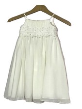 David's Bridal Size 2T Spaghetti Strap Chiffon Flower Girl Dress