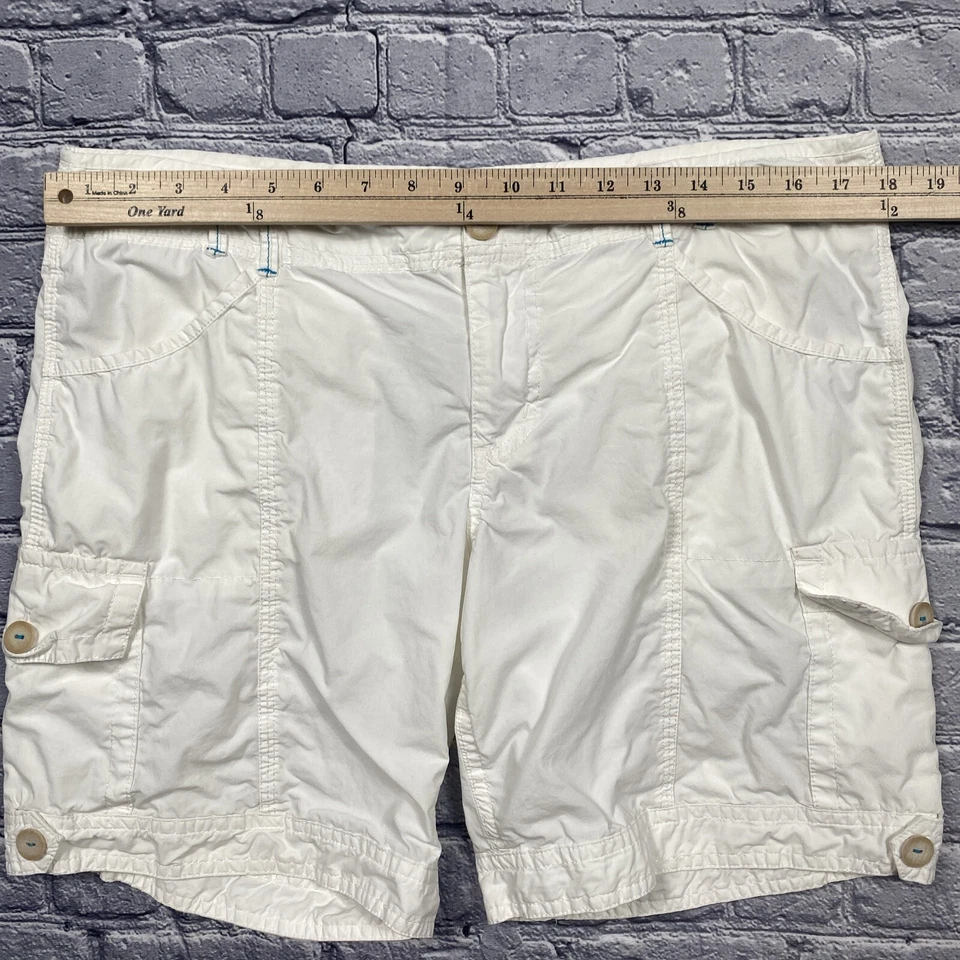 Pantalones Cortos De Colección OP Ocean Pacific Carga Off White Y2K Resort Wear Old Money Beach Foto 4 de 4