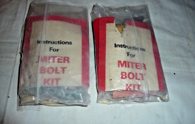(2) VT Industries Countertops Miter-Bolt Kit 4 Miter Bolts & Glue NOS. See Pics