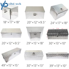 Aluminum Silver Truck Tool Box For Pickup Truck Bed Trailer Underbody Storage