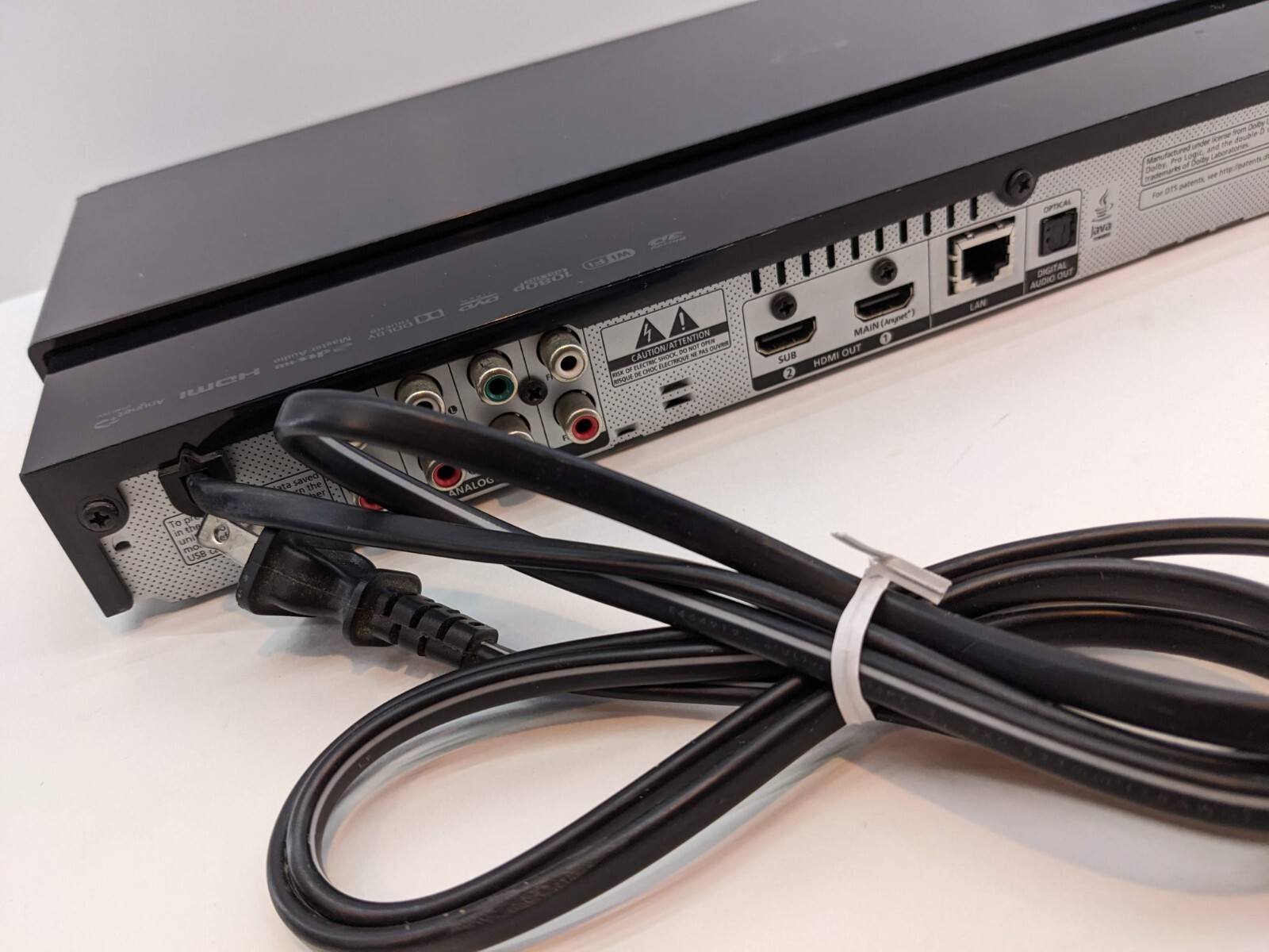 Samsung BDJ7500 3D 4K Upscaling BLURay Player with WiFi + HDMI, No