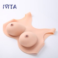 IVITA DD Cup Silicone Breast Forms Prothesis Platinum Silicone Boobs Enhancers