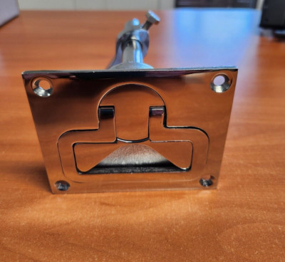 ABI Stainless Steel Square Flush Turning Lock Latch 2021 CH, NEW Old Stock