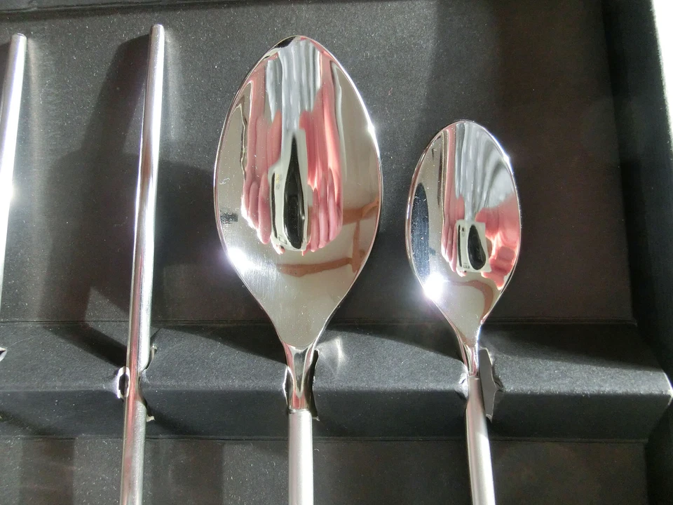 Oriental Besteck Viners Edelstahl, Gabel, Löffel, Ess-Stäbchen, Messer 4 Person - Bild 4 von 4