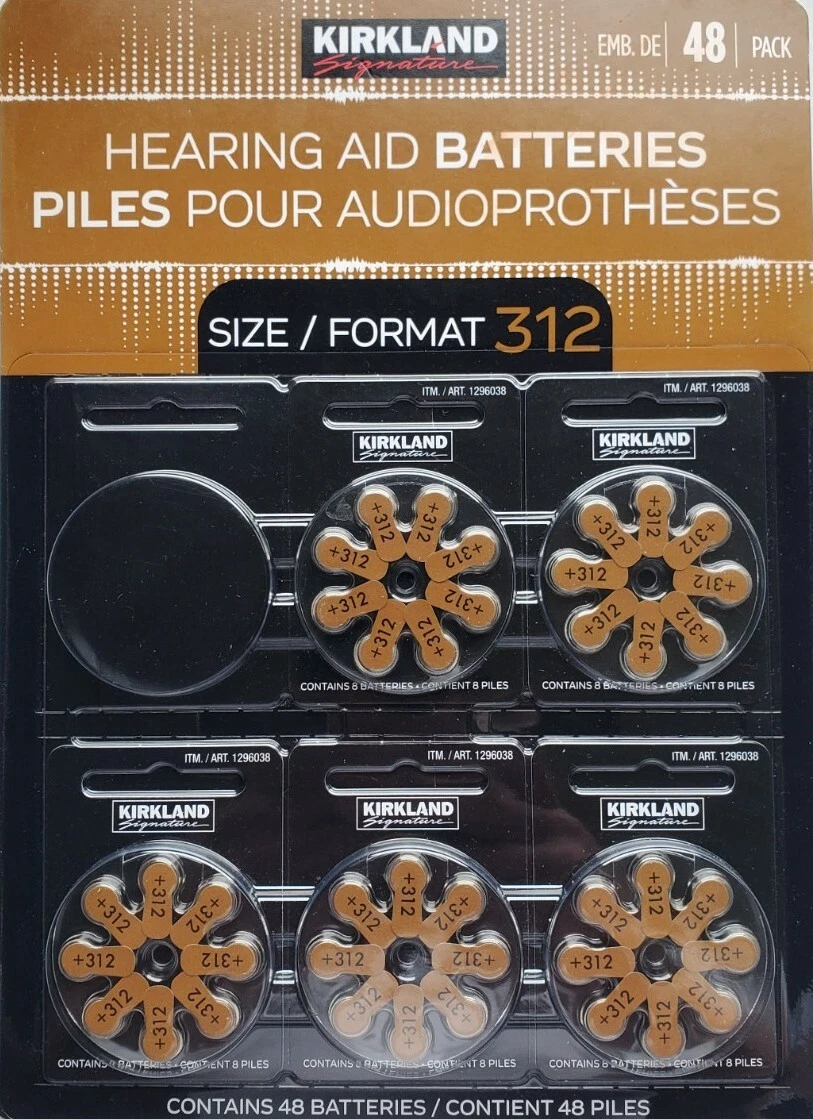Pack Of 48 Kirkland Signature Hearing Aid Batteries Zinc, 47 OFF