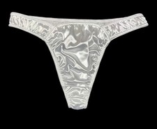 Satin Thong White L