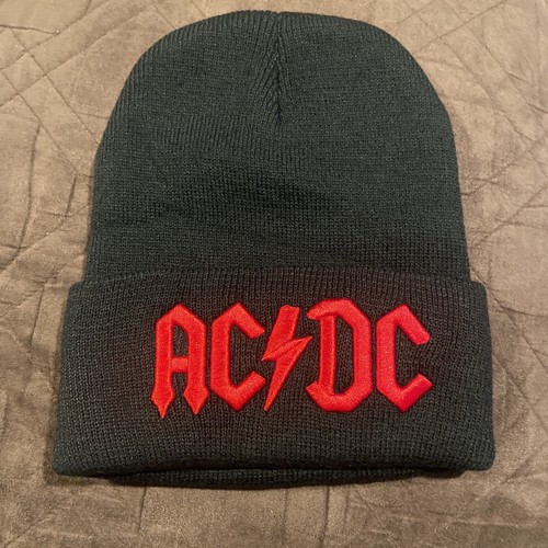 A New AC/DC Beanie Hat. Red Lettering . | eBay