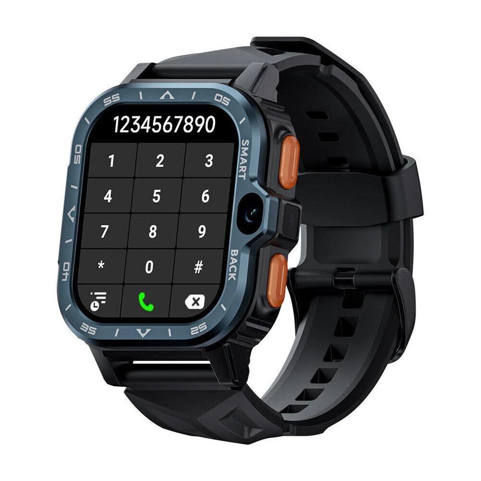 LOKMAT LP4 MAX 4G Smart Watch Unlocked Nano Sim WiFi Dual Camera Video Call 46mm - Image 2 of 4