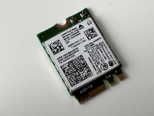 Intel Dual Band Wireless-AC 3160NGW AN Wifi + Bluetooth card Lenovo FRU 04X6076
