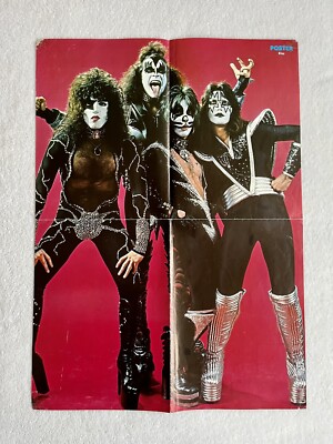KISS 1977 Destroyer Studio Swedish Poster Music Magazine 1970s