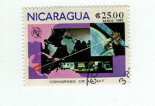 Timbre Nicaragua 1982 Aereo – Congrès UIT, rare, collection philatélie $ 25.0