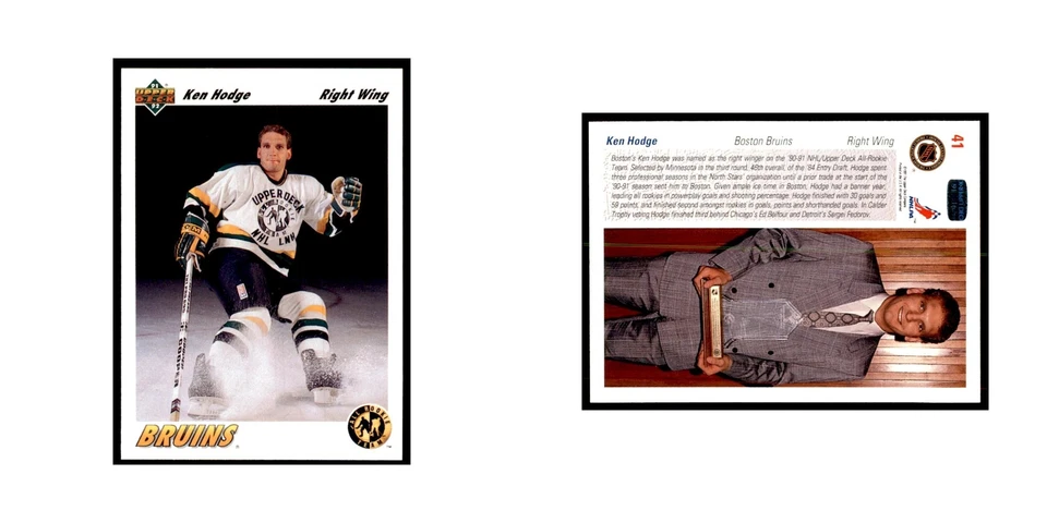 1991 Upper Deck Ken Hodge Hockey Cards #41 - Image 3 of 3