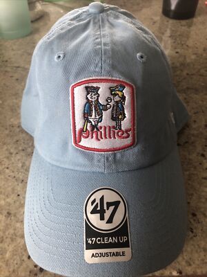 '47 Brand Clean Up PHILADELPHIA PHILLIES Blue Strapback Hat