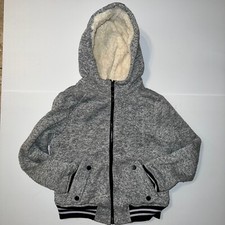 Urban Republic Girls Winter Jacket Faux Fur Medium 40" Bust Gray.