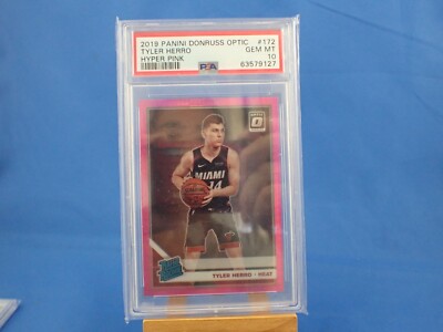 Tyler Herro Donruss Optic 2019-20 RC Rated Rookie Hyper Pink Prizm 