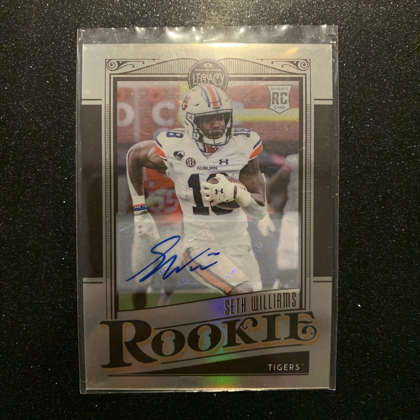 2021 PANINI LEGACY SETH WILLIAMS RC ROOKIE AUTOGRAPH SILVER FOIL #159