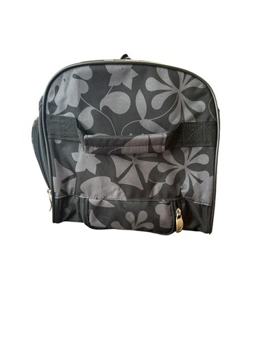 PRODIGY Roller Style Travel Duffel Bag Floral Print, Neutral Colors Carry On - Picture 7 of 10