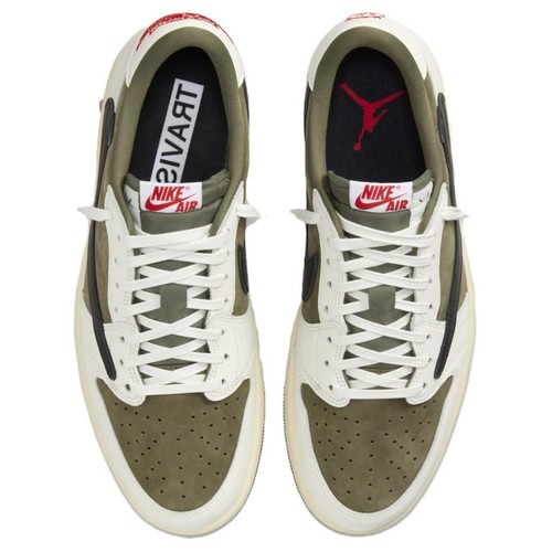 JORDAN 1 Retro Low Og Sp Travis Scott Medium Olive DM7866-200 - Picture 4 of 102