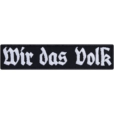 EXPRESS-STICKEREI GMBH Germany Aufnäher: Wir das VOLK Aufbügler Heavy Metal Patch Biker Applikation