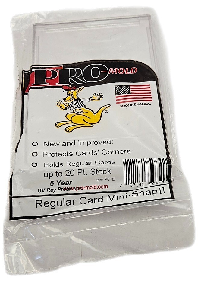 Lot Of 10) Pro-Mold Mini Snap Tite Card Holders 20pt Size Arrow