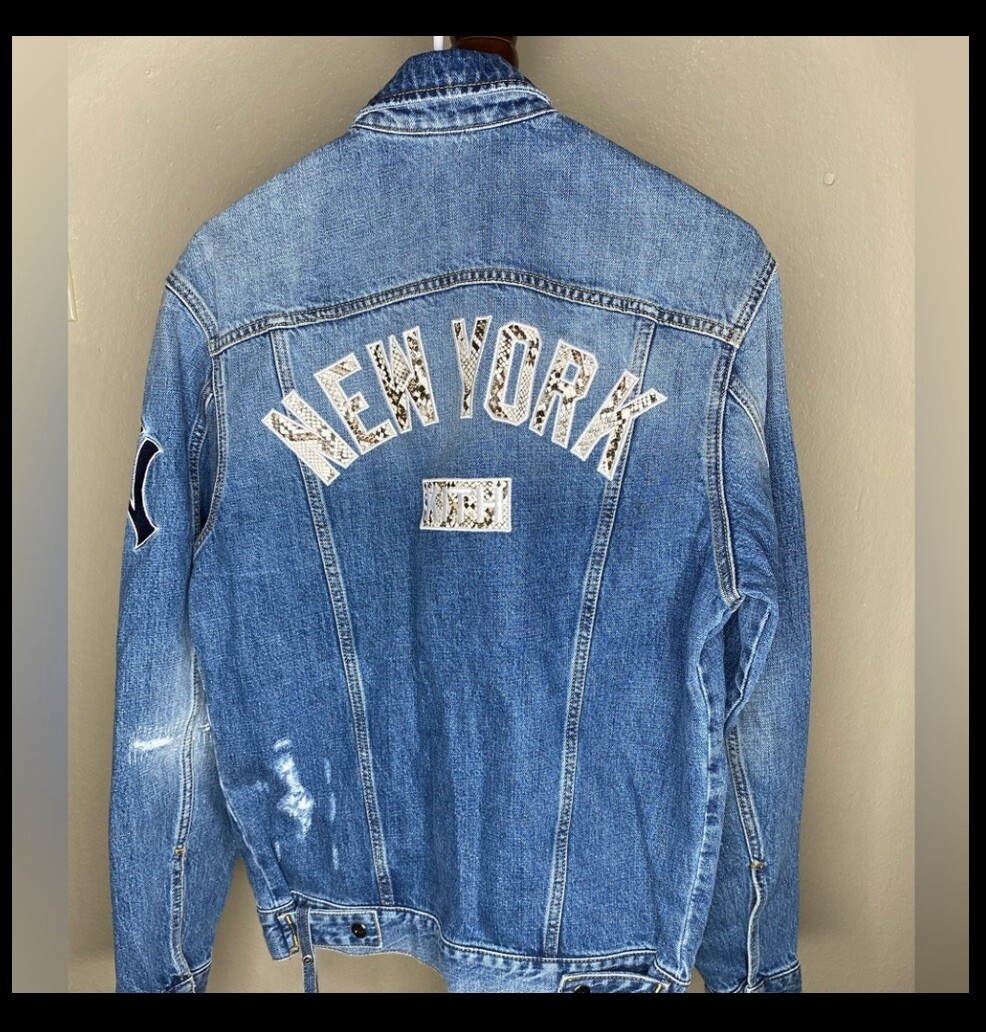 KITH MLB NEW YORK YANKEES DENIM JACKET/VEST SET KH1226 | eBay