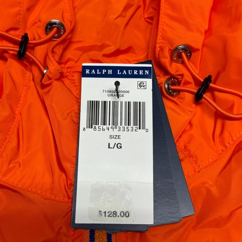 Polo Ralph Lauren Giacca frangivento con cappuccio arancione multitaglia - Foto 8 di 9