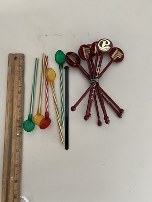 湧き出るスターカクテルモジュル VINTAGE COCKTAIL DRINK STIRRERS SWIZZLE STICKS stir ox76 | eBay