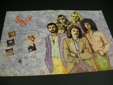 STYX A Legend Continues To Grow original 1980 OVERSIZED  Promo Display Ad