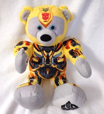 Build A Bear Transformers Bumble Bee Plush Bear 16'' From 2017