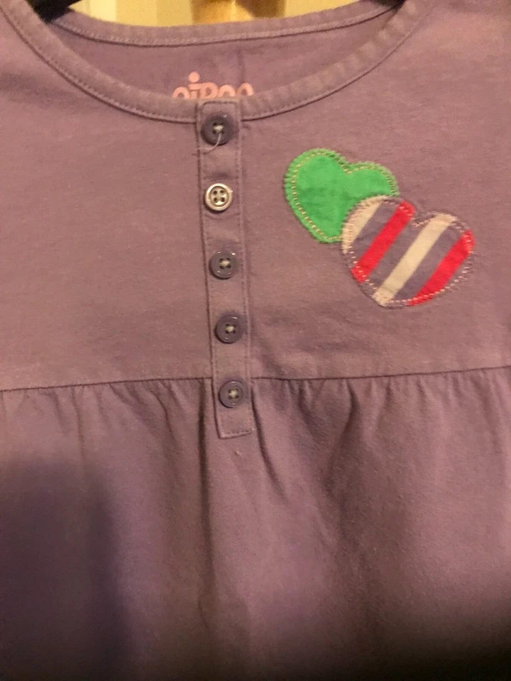 Top/vestido de manga larga Circo S 100 % algodón lavanda para niña Foto 2 de 4