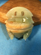 Hand Carved Soapstone Napkin Holder - Face Shape - Height 5.5cm - 