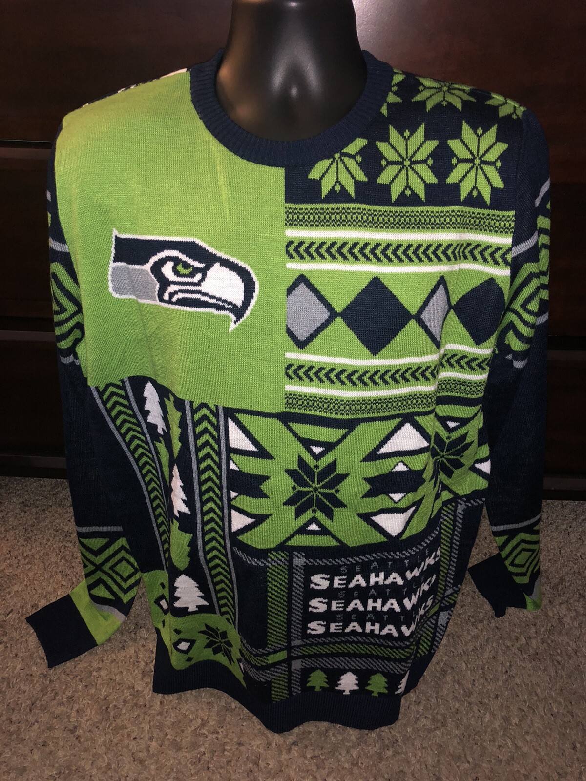 Seattle Seahawks Ugly Holiday Christmas 