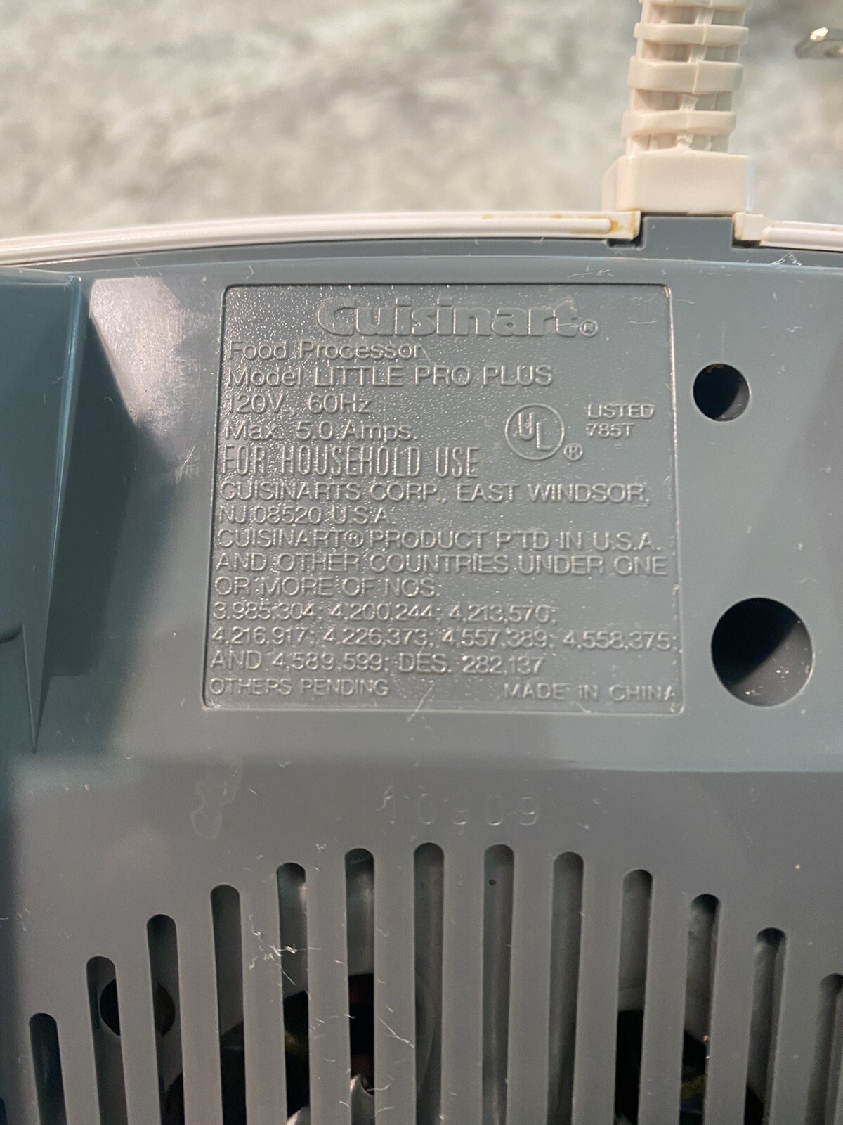 Cuisinart Little Pro Plus Food Processor Motor Base Only Tested eBay