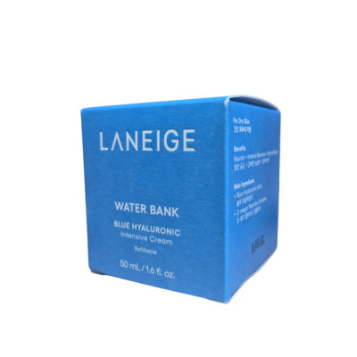 LANEIGE Water Bank Blue Hyaluronic Intensive Cream 50mL for Severely Dry skin