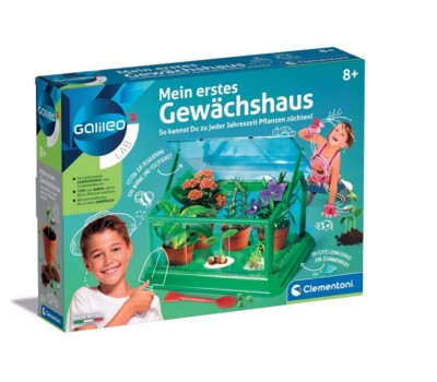 Clementoni Galileo Experimentierkasten Mein erstes Gewächshaus Labor 69490 Neu