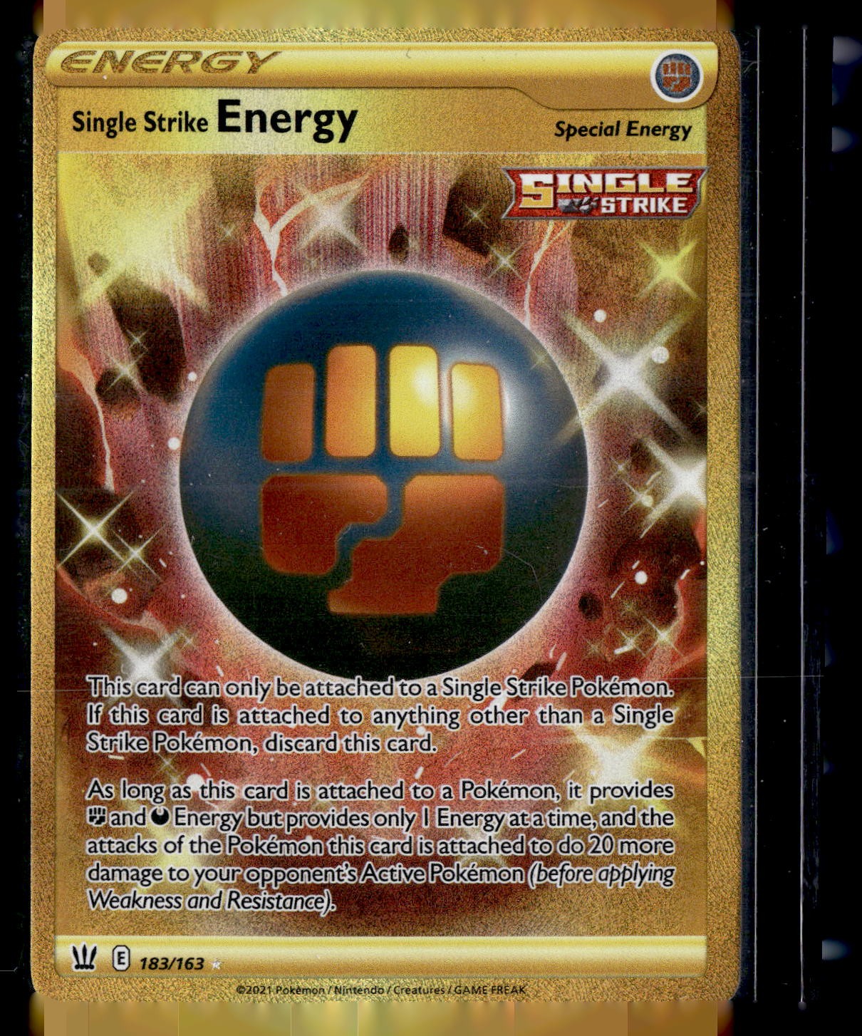 SWSH05: Battle Styles #183/163 Single Strike Energy (Secret)