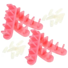 2 Boxes Plastic Nails Tip Stand Display Nail Training Rack Nail Display Rack