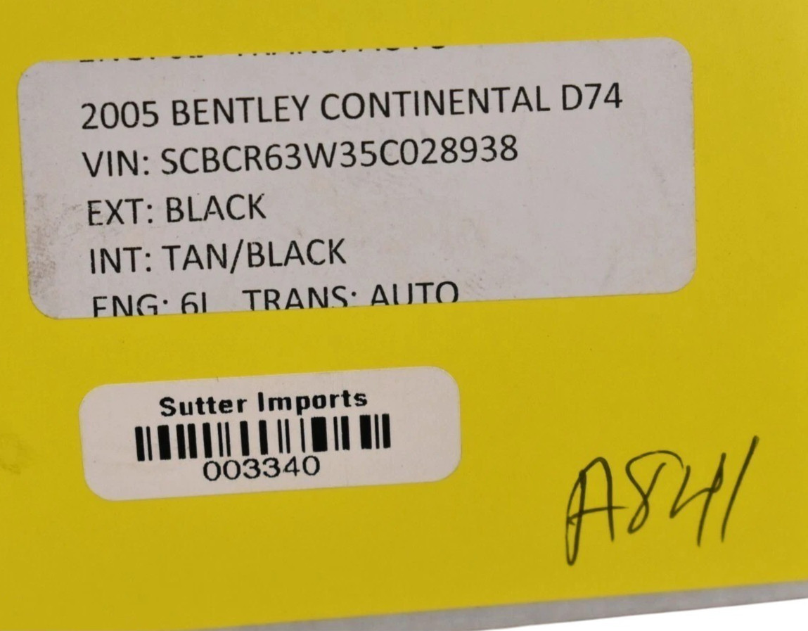 03-13 Bentley Continental Auxiliary Air Injection Secondary Pump 3W0131083 OEM