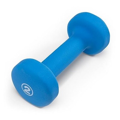 Colored Neoprene Dumbbells Azure 2lb Single