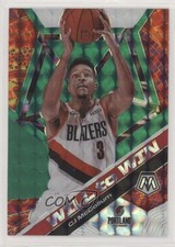 2019-20 Panini Mosaic Will to Win Green Mosaic Prizm CJ McCollum #1 04ag