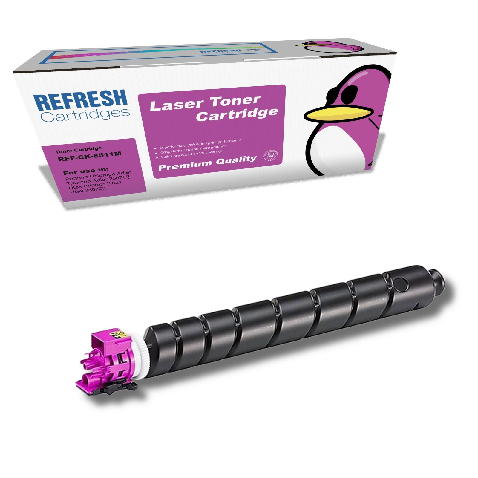 Refresh Cartridges Magenta CK-8511M Toner Compatible With Utax Printers