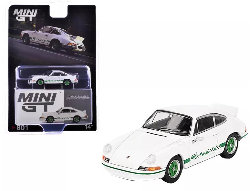 MINI GT #801 - WHITE - PORSCHE 911 CARRERA RS 2.7 | eBay