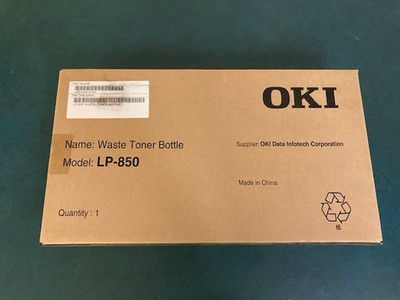 Oki Okidata LP-850 Waste Toner Bottle for Teriostar LP Models 1030, 1040 No Lid