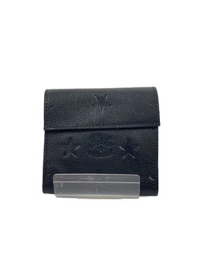 IL BISONTE Bi-fold Wallet, Leather, Black, Women's, 54182310840, Star Embossed