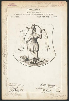 #ad Photo: H. M. Strange for Strange#x27;s Snake Bite Cure brand $12.99