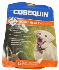 Cosequin Joint Health Supplement for Dogs 120 Soft Chews Exp 12/2026