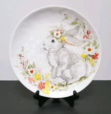 1 Certified International Sweet Bunny Dinner Plate 11" NEW Easter Rabbit Holiday